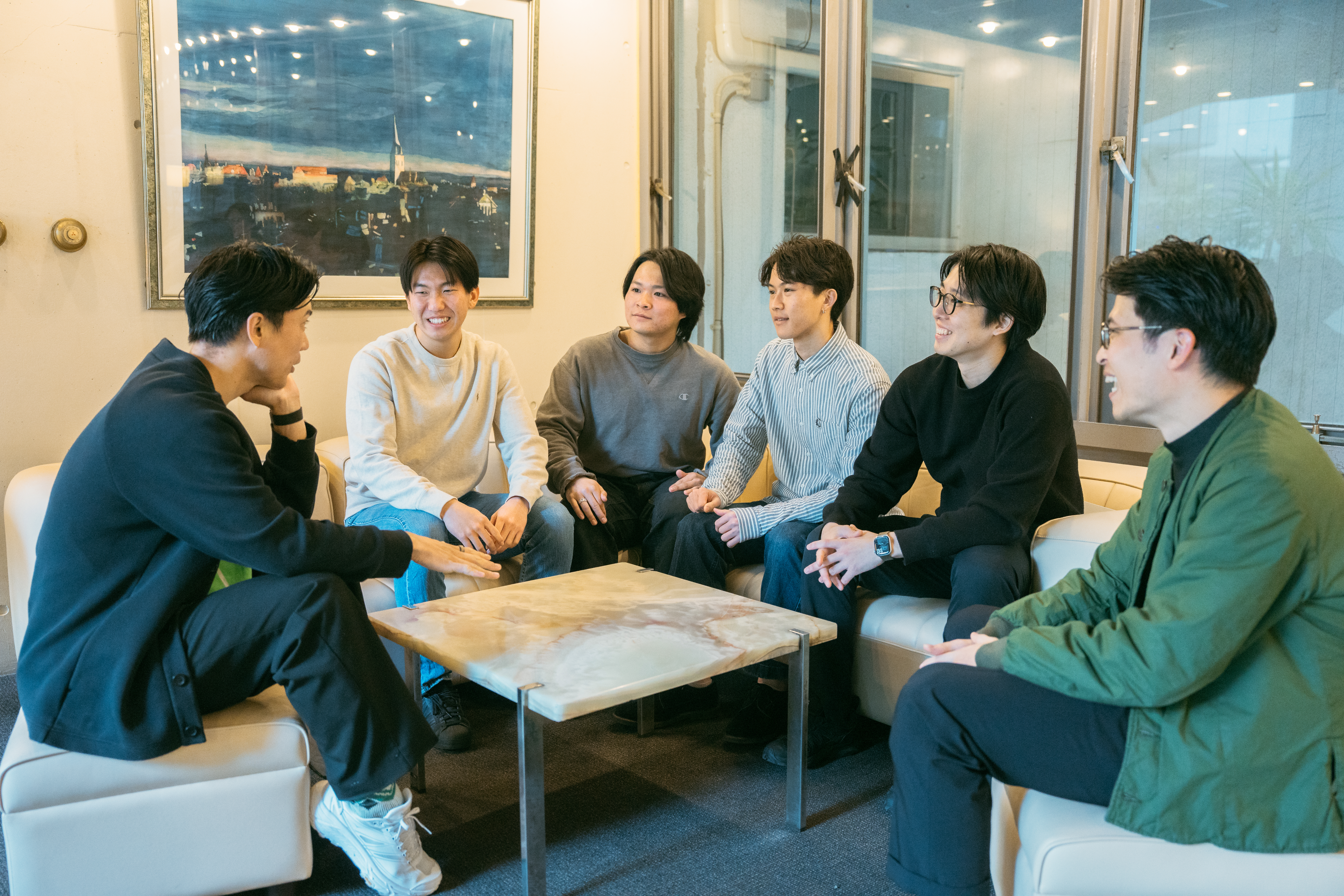 OB/OGと談笑